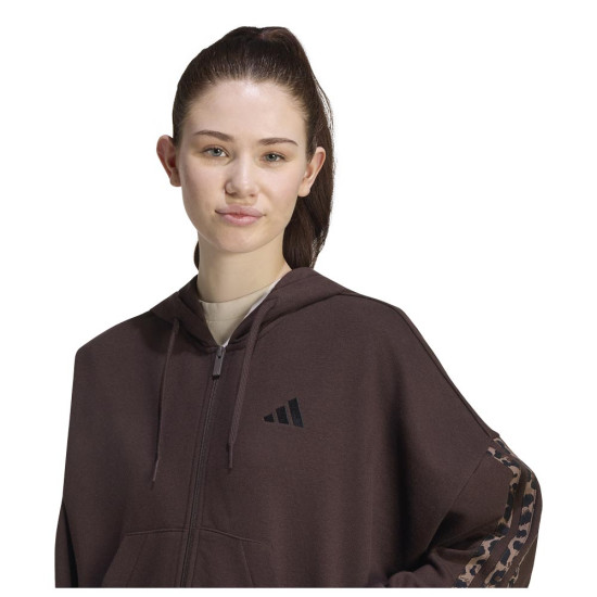 Adidas Ανδρική ζακέτα Essentials Animal Print 3-Stripes Full-Zip Hooded Track Top